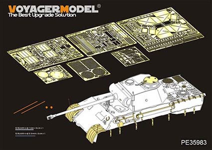 Voyager Model PE35983 WWII German Panther D Tank Late version Basic (TAKOM 2104) 1/35