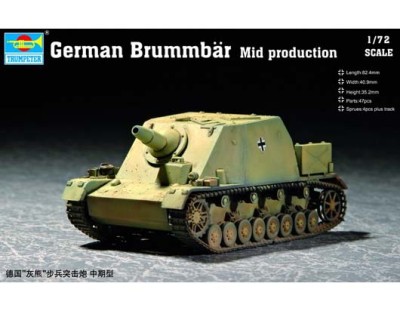 Trumpeter 07211 Немецкое САУ Бруммбэр (средний) 1/72