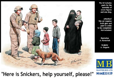 Master Box 35159 Here is Snickers, help yourself, please! 1/35