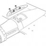 CMK 4248 Junkers Ju 88A-Wing rack for torpedo for Drag 1/48