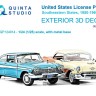 Quinta studio QP+24014 Автомобильные номера США, юго-восточные штаты, 1950-1960 , часть1 1/24