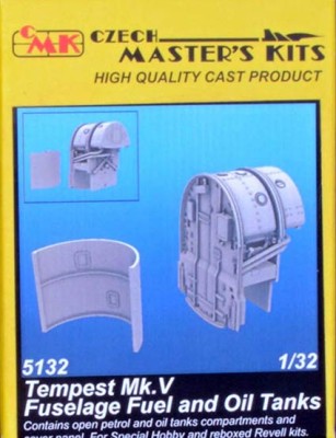 CMK 5132 Tempest Mk.V Fuselage Fuel &amp; Oli Tanks (REV) 1/32