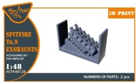 Clear Prop CPA48126 Spitfire Tr.9 exhausts (AIRFIX) 1/48