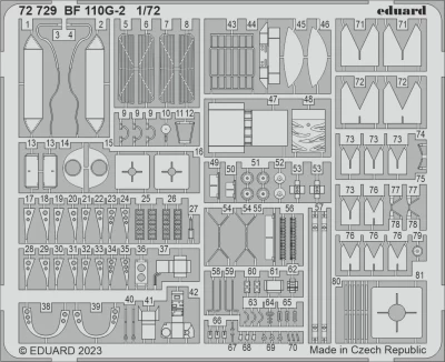 Eduard 72729 SET Bf 110G-2 (EDU) 1/72