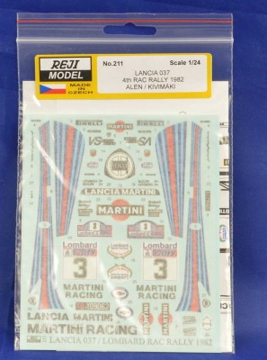 Reji Model 211 Lancia 037 4th RAC Rally 1982 1/24