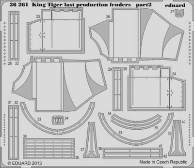 Eduard 36261 King Tiger last production fenders