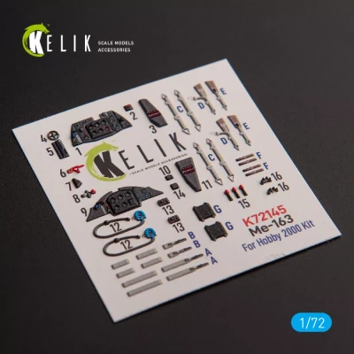 Reskit K72145 Me 163 B/S Komet - interior 3D (H.2000/ACAD) 1/72