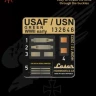HGW 132646 Seatbelts USAF/USN - Green (laser) 1/32