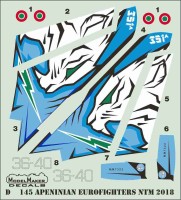 Model Maker Decals D72145 Apeninian Eurofighters NTM 2018 1/72