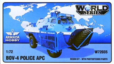 Armada Hobby W72035 BOV-4 POLICE APC (resin kit &amp; PE parts) 1/72