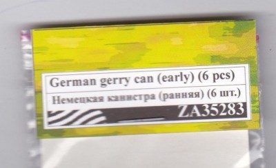 Zebrano ZA35283 Немецкая канистра (ранняя), 6 шт. 1/35