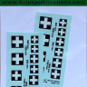 4+ Publications DMK-14434 1/144 Decals Royal Hungarian AF insignia 1942-45