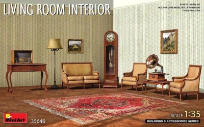 Miniart 35646 Living Room Interior 1/35
