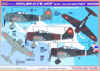 Kora Model NDT32006 Nakajima Ki-27B NATE Royal Thai AF декали 1/32