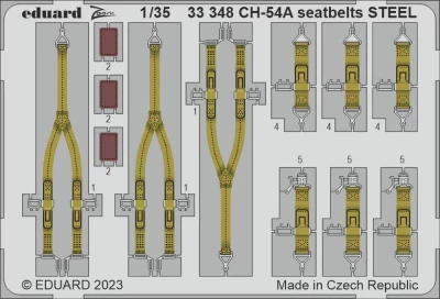 Eduard 33348 CH-54A seatbelts STEEL (ICM) 1/35