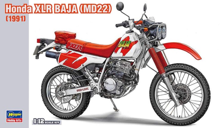 Hasegawa 21516 Мотоцикл Honda XLR BAJA (MD22) (1991) 1/12