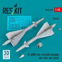 Reskit 48528 R-40RD (AA-6 'Acrid') missiles (2 pcs.) 1/48