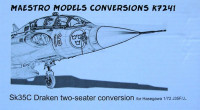 Maestro Models MMCK-7241 1/72 Sk35C Draken two-seater conversion set (HAS)