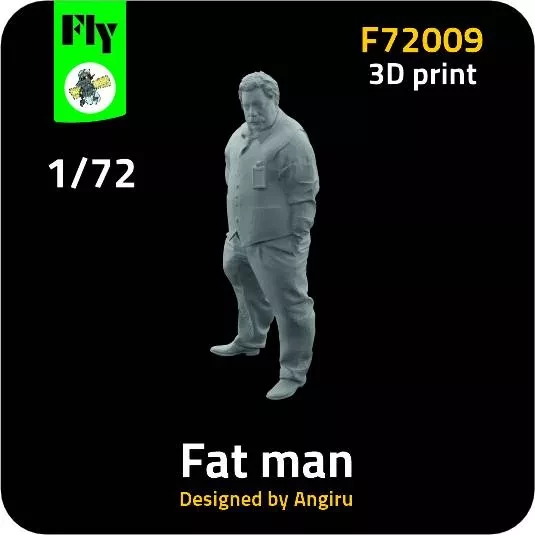 Fly model F72009 Fat Man (1 fig.) 3D-Printed 1/72