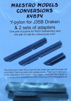 Maestro Models MMCK-4874 1/48 Y-pylon for J35B Draken (2 sets of adapters)