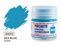 Machete G8012 Краска акриловая Sea blue (Бирюзовый, глянцевый) 10 мл.