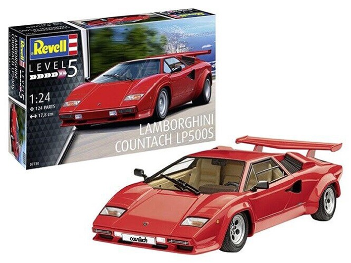 Revell 07730 Lamborghini Countach LP500S 1/25
