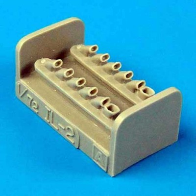 QuickBoost QB72181 ILYUSHIN IL-2 exhausts 1/72