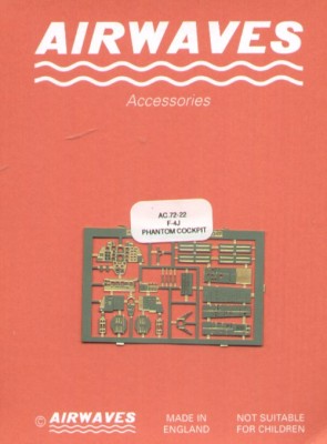 Airwaves (etched) AEC72022 McDonnell F-4J Phantom Cockpit Set 1/72