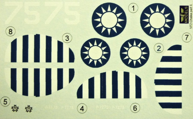 LF Model C7226 Decals for I-152/153 Chaika (China) Part I. 1/72