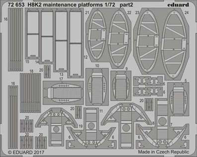 Eduard 72653 H8K2 maintenance platforms 1/72