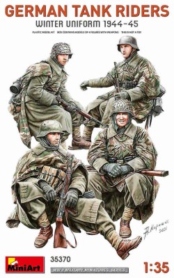 Miniart 35370 German Tank Riders, Winter Uniform (4 fig.) 1/35