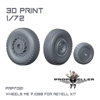 77 Propeller 77PRP-7021 Me P.1099 Wheels (REV) 1/72