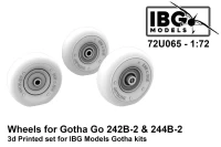 IBG U7265 Wheels for Go 242B-2 & 244B-2 (3D-Printed) 1/72