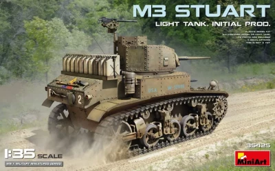 Miniart 35425 M3 Stuart Light Tank Initial Prod. (4x camo) 1/35