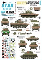 Star Decals 35-C1246 British Shermans on the beach.75th D-Day Special. Sherman Mk.II DD and Mk.V DD (Duplex Drive).Sherwood Rangers Yeomanry, 13th/18th Hussars 1/35