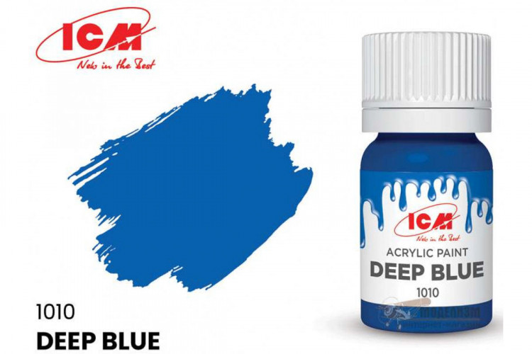 ICM C1010 Темно-синий(Deep Blue), краска акрил, 12 мл
