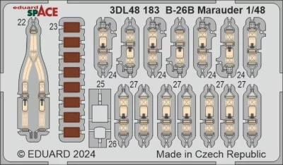 Eduard 3DL48183 B-26B Marauder SPACE (ICM) 1/48
