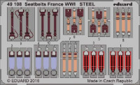 Eduard 49108 Seatbelts France WWI STEEL 1:48