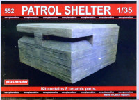 Plusmodel 552 Patrol Shelter (8 ceramic parts) 1/35