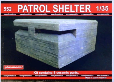 Plus model 552 Patrol Shelter (8 ceramic parts) 1/35