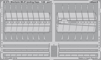 Eduard 48975 Blenheim Mk.IF landing flaps 1/48