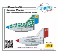 Planet Model PLT282 Shusui-shiki Kayaku Rocket WWII (2 pcs.) 1/48