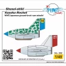Planet Model PLT282 Shusui-shiki Kayaku Rocket WWII (2 pcs.) 1/48