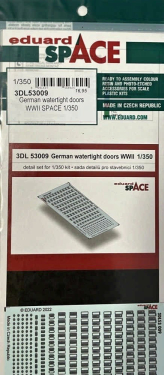 Eduard 3DL53009 German watertight doors WWII SPACE 1/350