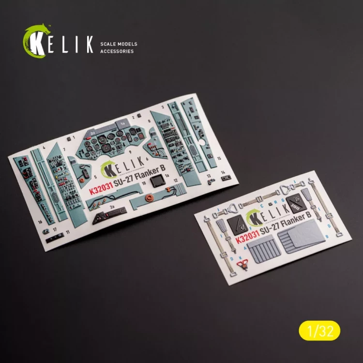 Reskit K32031 SU-27 - interior 3D (TRUMP) 1/32