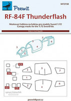 Peewit M72158 1/72 Canopy mask RF-84F Thunderflash (SWORD)