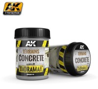 AK Interactive AK-08014  Terrains Concrete 250ml (взлётно-посадочная полоса и бетонные здания)