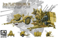 AFV club 35149 4X2cm Flakvierling 38 with trailer 1/35