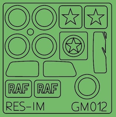 RES-IM RESIMG4812 1/48 Masks for Brit. light utility car (TAM 32562)