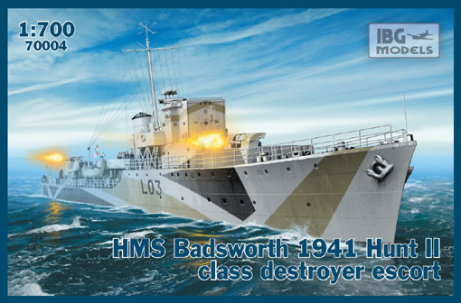 IBG Models 70004 HMS Badsworth 1941 Hunt II class destroyer escort 1/700